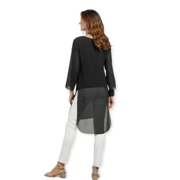 Soft Surroundings Jennifer Blouse Tunic Length Size S - Picture 2 of 14